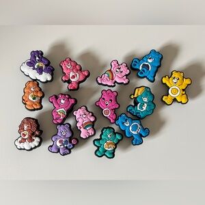 🆕 14 Care Bears Assorted Jibbitz Rubber Charms